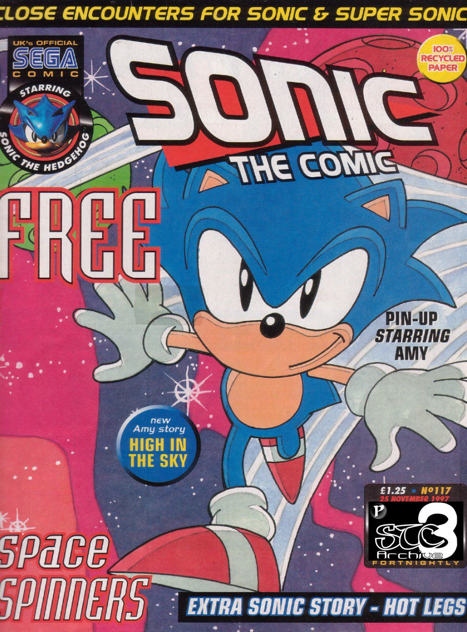 Sonic - The Comic Issue No. 117 Comic cover page